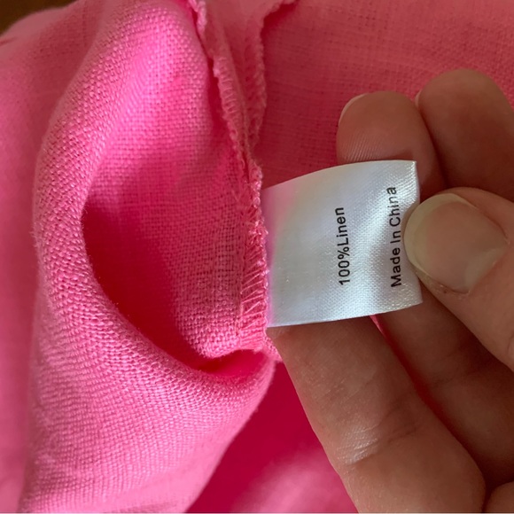 NWT Tuckernuck x Atlantic Pacific Hartman Dress Peony Pink Tangerine Small - Picture 13 of 14